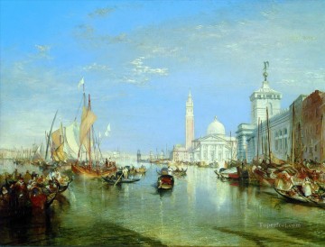 Venice The Dogana and San Giorgio Maggiore blue Turner Oil Paintings